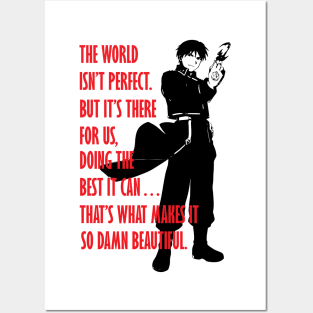 Roy Mustang Quote - Fullmetal Alchemist Posters and Art